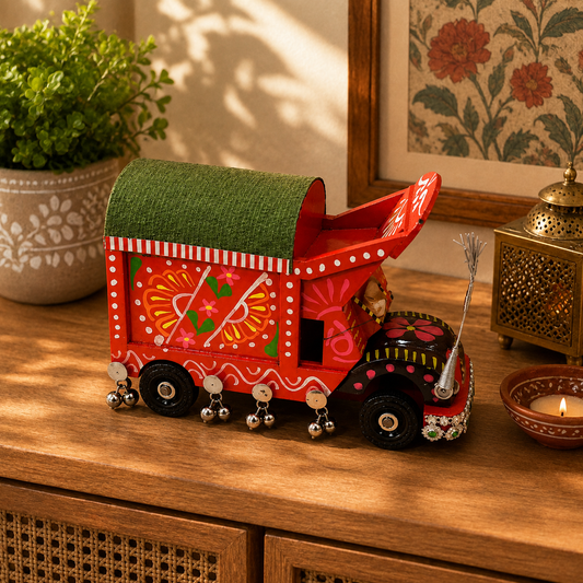 Small Truck T Art – Traditional Pakistani Truck Art Decorative Mini Truck | Colorful Folk Art Home Décor & Souvenir