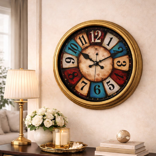 Wall Clock CLK-013D – 10.75 Inch Squat Design Vintage Decorative Wall Clock - Habitt