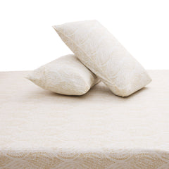 Powder Double Bed Sheet – 96x102 Inches | Soft Printed Cotton Bedsheet - Habitt