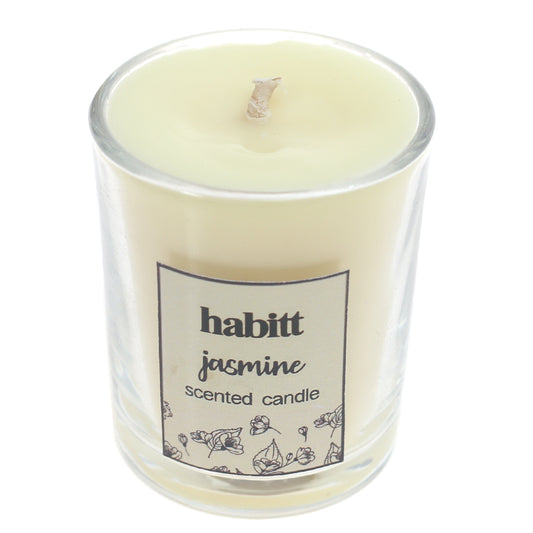 Mini Glass Jar Candle Jasmine - Habitt