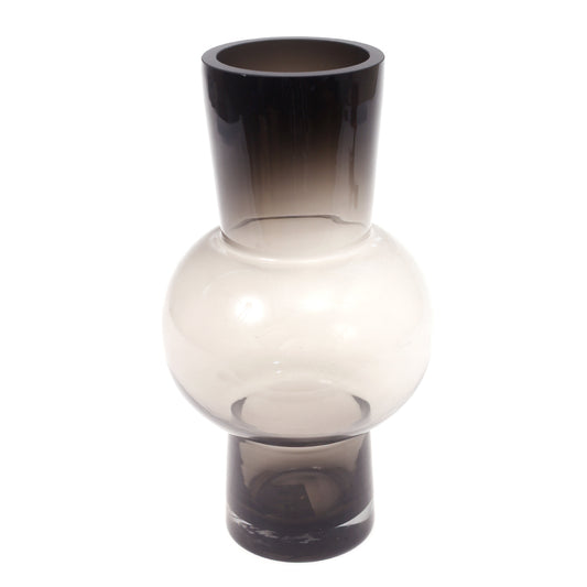 Glass Vase S Black 6.17X6.17X11Inch HY-054 - Habitt