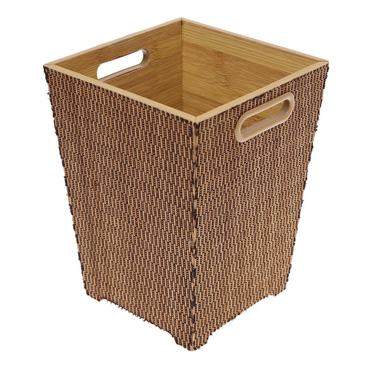 Trash Bin Natural 8.5 X 8.5 X 11.5 Inch XJ-004 - Habitt