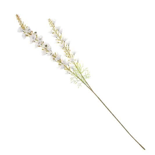 Artificial White Blossom Flower Stick – Elegant Faux Floral Stem for Home Décor & Wedding Arrangements (NGI FC7086) - Habitt