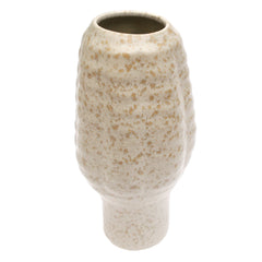 Vase Beige Texture — Modern Textured Ceramic Decorative Vase - Habitt