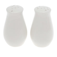Salt & Pepper Set – Elegant White Ceramic Shakers - Habitt