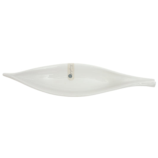 Twist Bowl 36.5 cm Symphony – Elegant White Ceramic Serving Bowlx` - Habitt