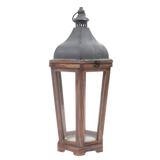 Floor Lantern Natural 11.3 X 11.3 X 23.5 Inch WL-005 - Habitt