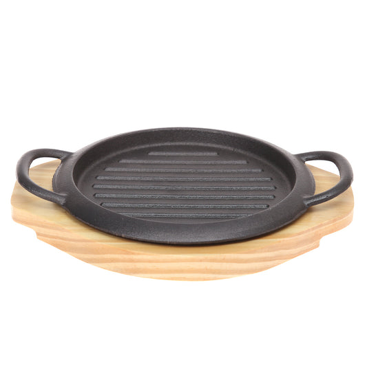 Sizzler Plate Black 9.25 X 8 X 1 Inch JLX-007 - Habitt