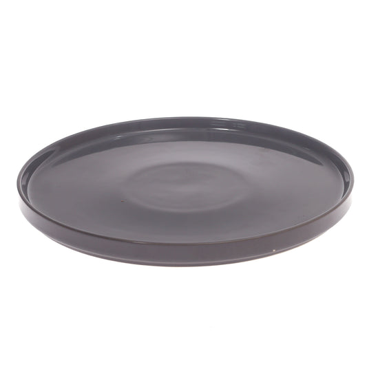 Round Platter Dark Grey 10.5 Inch Yll-97 - Habitt