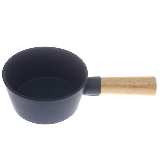 Serving Bowl W/Wooden Handle Blue 5 Inch Yll-18 - Habitt