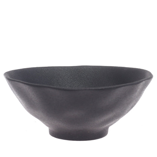 Black Bowl – Modern Minimal Tabletop Accent Bowl, 8 Inch - Habitt