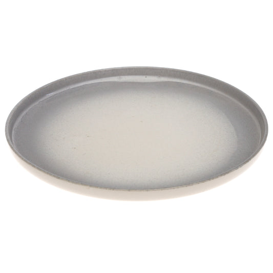 Grey & White Dinner Plate – 11 Inch Food-Safe Plate - Habitt
