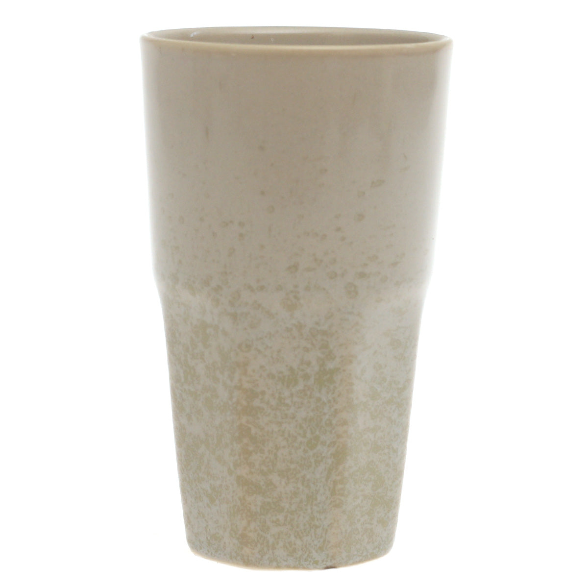Beige Ceramic Glass 3 x 5 Inch – Minimalist Textured Drinkware - Habitt