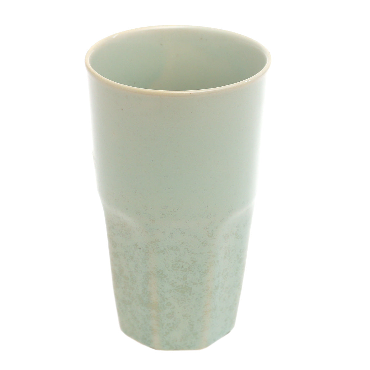 Light Green Ceramic Glass 3 x 5 Inch – Minimalist Textured Drinkware - Habitt