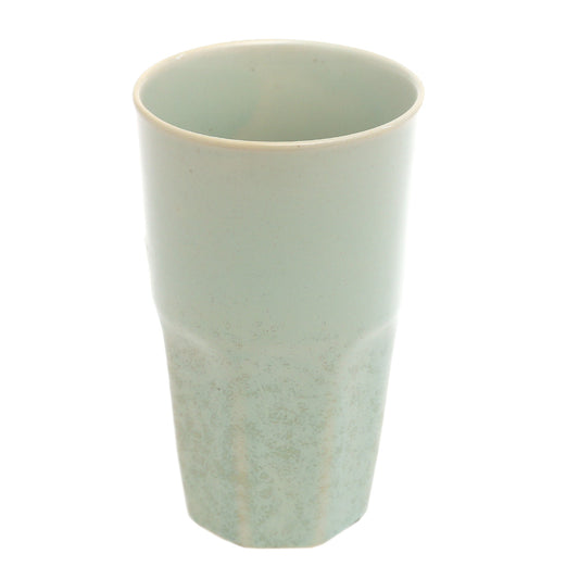 Light Green Ceramic Glass 3 x 5 Inch – Minimalist Textured Drinkware - Habitt