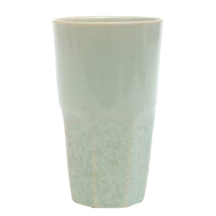 Light Green Ceramic Glass 3 x 5 Inch – Minimalist Textured Drinkware - Habitt