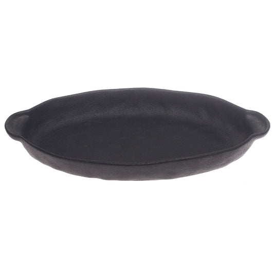 Black Oval Serving Platter – 7 x 13 Inch | Elegant Matte Finish Tableware - Habitt