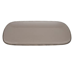 Grey Rectangular Serving Platter – 8 x 13 Inch | Rustic Glazed Tableware - Habitt