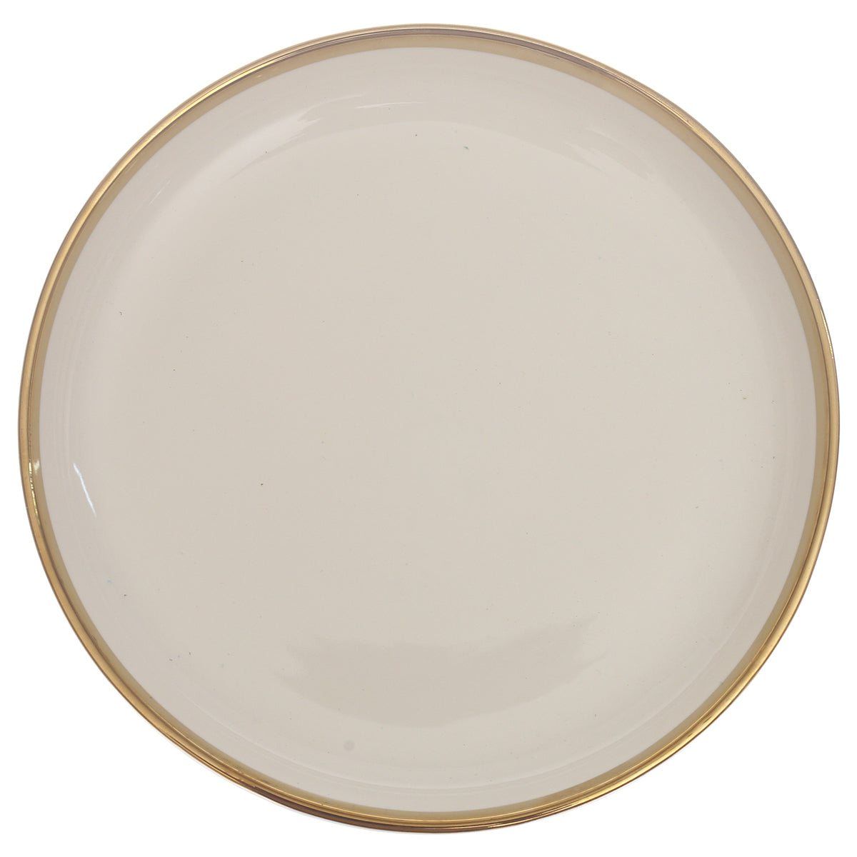 Quarter Plate – Gold & White Ceramic Plate | 8 Inch - Habitt