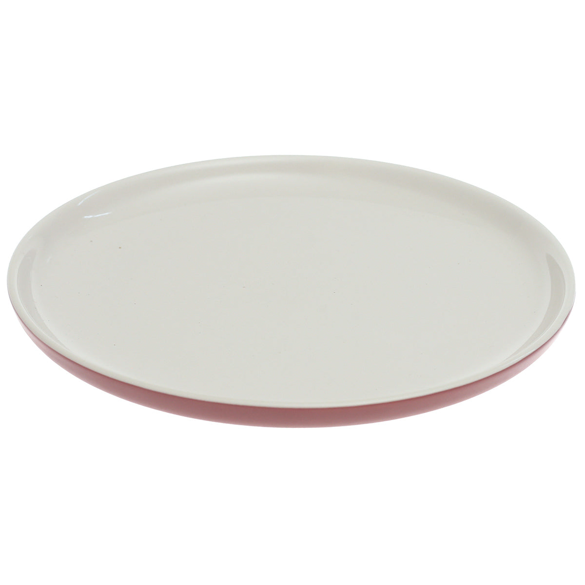 Maroon & White Ceramic Quarter Plate 7.5 Inch – Two-Tone Modern Side Plate - Habitt