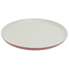 Maroon & White Ceramic Quarter Plate 7.5 Inch – Two-Tone Modern Side Plate - Habitt