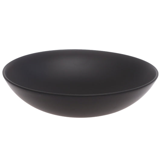 Serving Bowl Black 9 Inch – Modern Ceramic Salad & Serving Bowl - Habitt