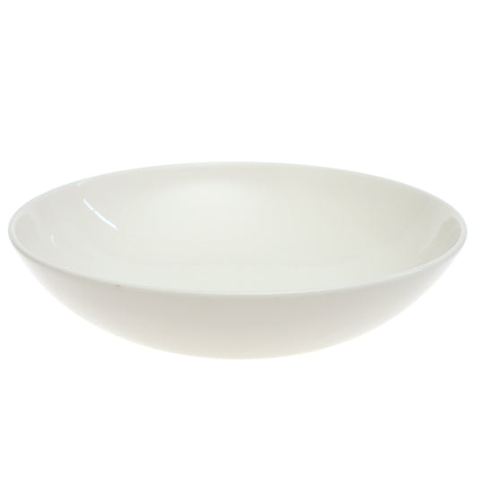 Serving Bowl White 9 Inch – Classic Ceramic Serving & Salad Bowl - Habitt