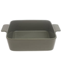 Black Ceramic Square Serving Dish 10 x 10 Inch – Modern Deep Baking & Serving Dish with Handles - Habitt