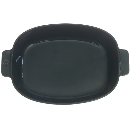 Serving Dish Green 8 × 10 Inch – Ceramic Oval Serving Dish with Handles - Habitt