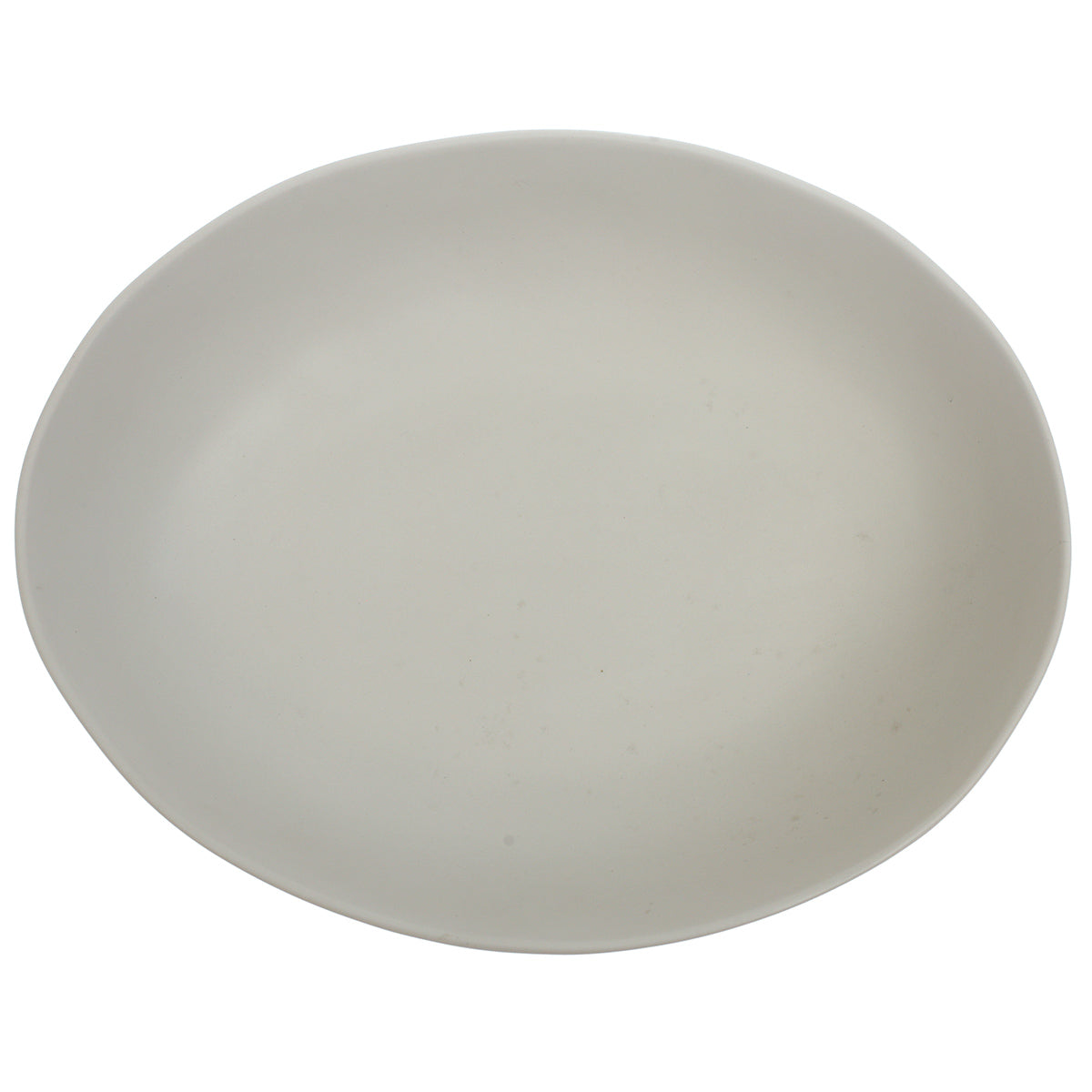 White Ceramic Oval Serving Dish 8.5 x 11 Inch – Minimalist Glazed Platter - Habitt
