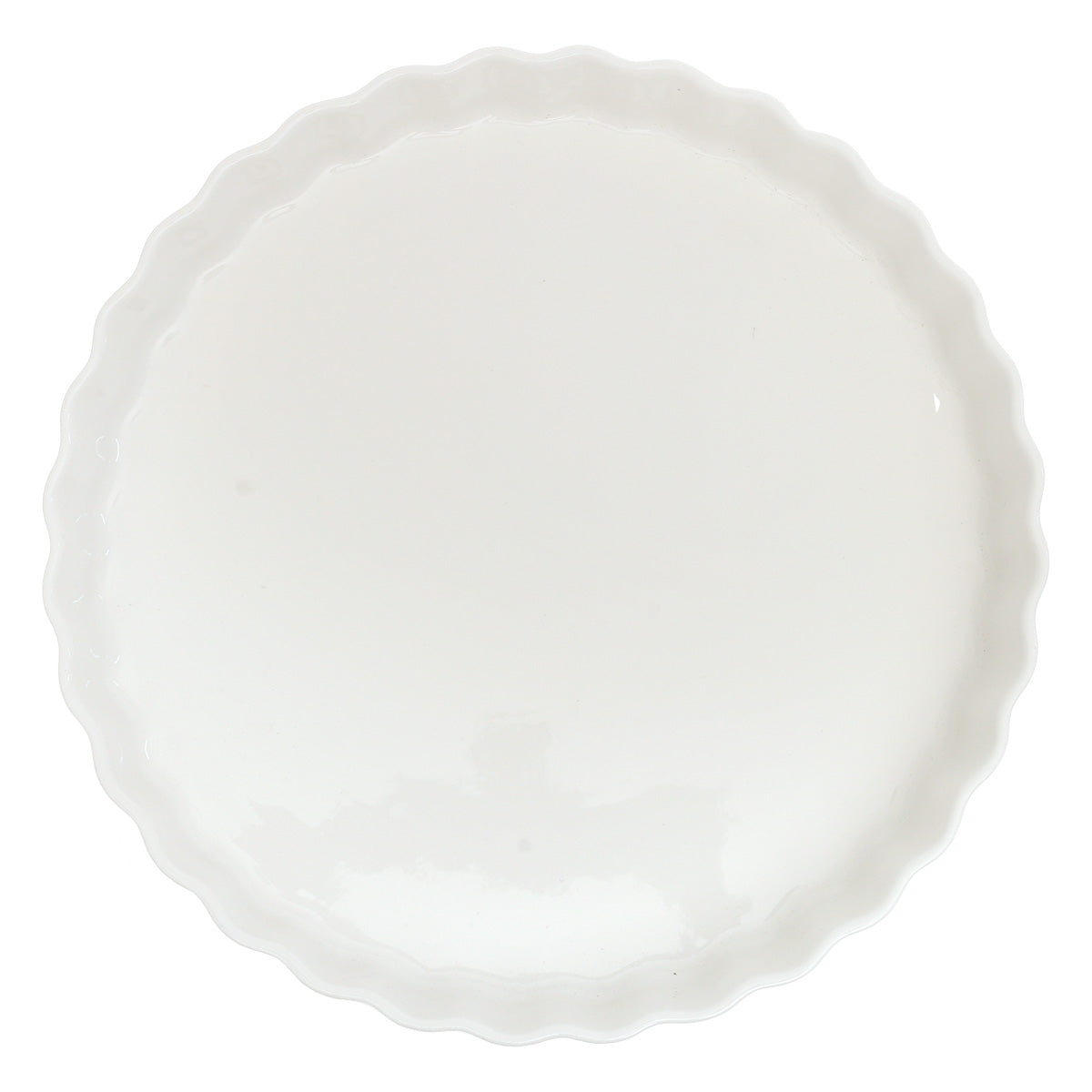 Platter White 11 Inch – Classic Ceramic Serving Platter - Habitt