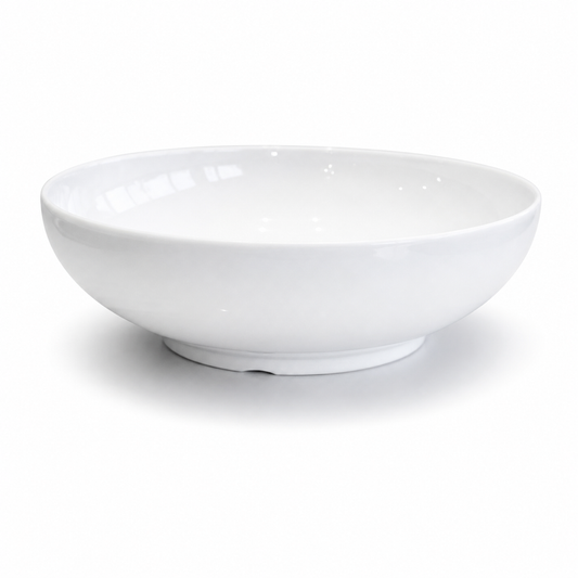 Large Round White Bowl – Elegant Minimalist Serving Bowl (Copy) - Habitt