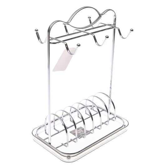 Metal Cup & Saucer Holder Stand – 24-10 - Habitt