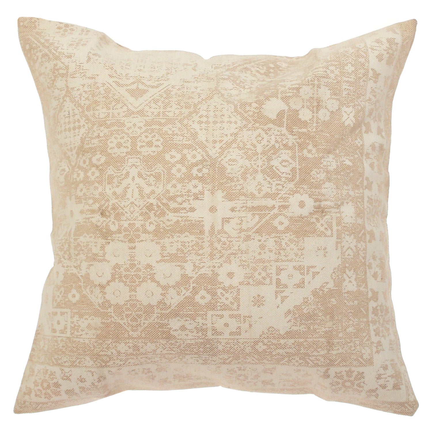 Linen Patterned Cushion Cover – 18 x 18 Inch - Habitt