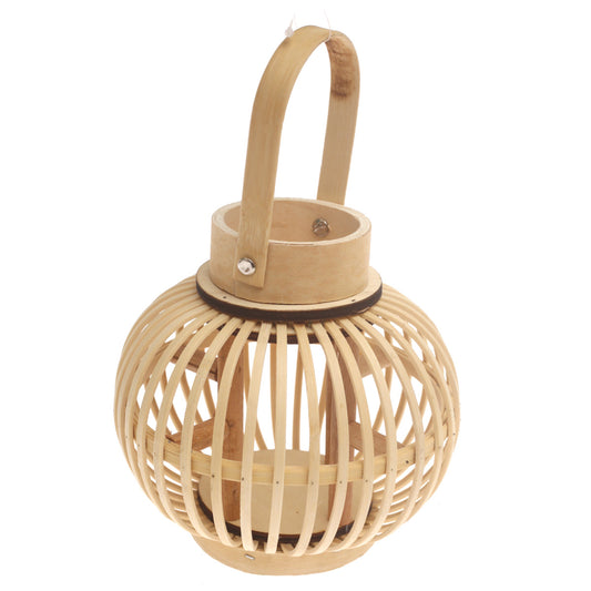 Handcrafted Hanging Lantern – Natural Bamboo Design - Habitt