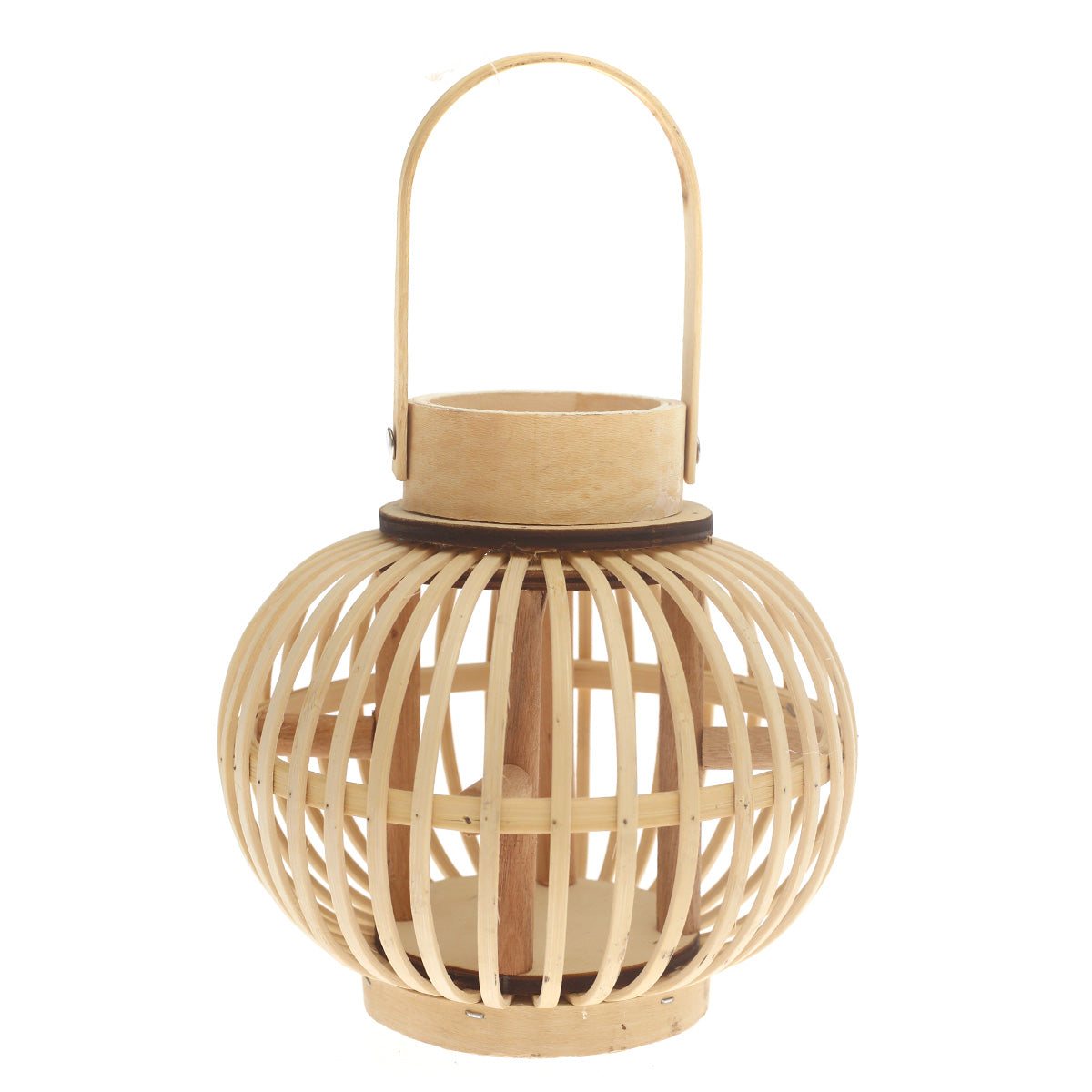 Handcrafted Hanging Lantern – Natural Bamboo Design - Habitt