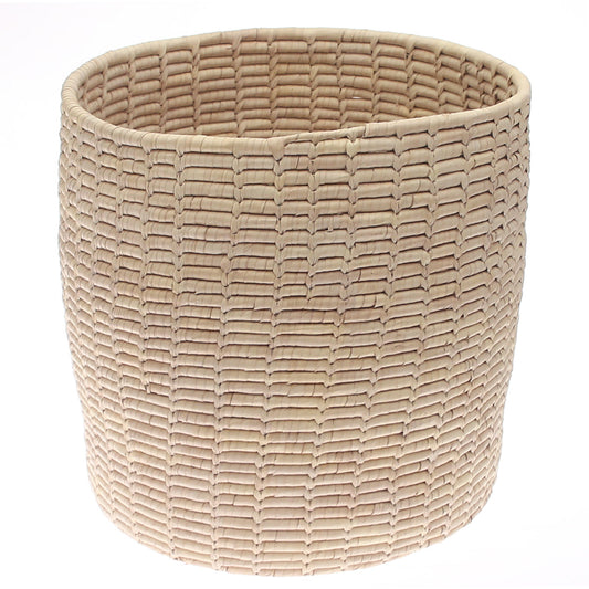 Handwoven Natural Basket – Large Round Storage Organizer (16x16 in, UC-B-11) - Habitt