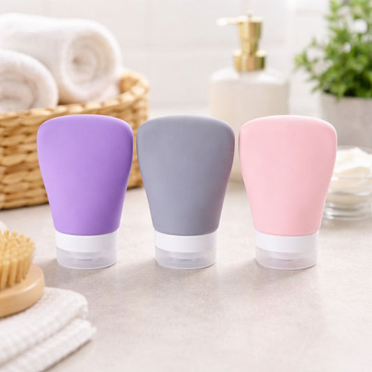 Silicone Mini Travel Bottle – 3PC Set - Habitt