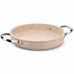 Granita Aluminum Omelette Pan 20 cm – Nonstick Granite Omelette & Egg Frypan with Dual Handles - Habitt