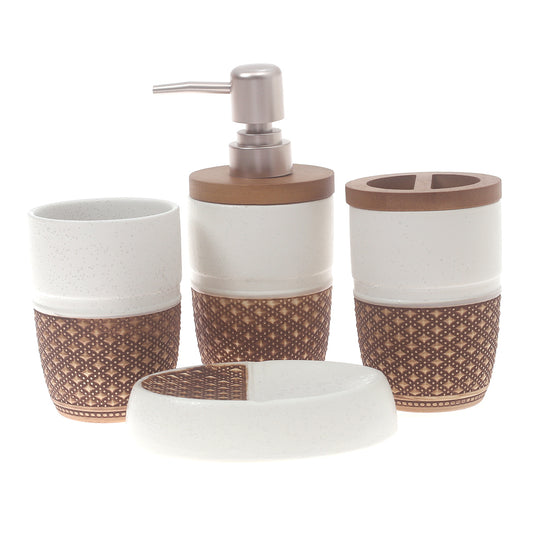 Bath Set White - HZ061 - Habitt