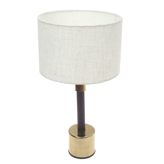 Wooden plain Brass Table Lamp .... - Habitt