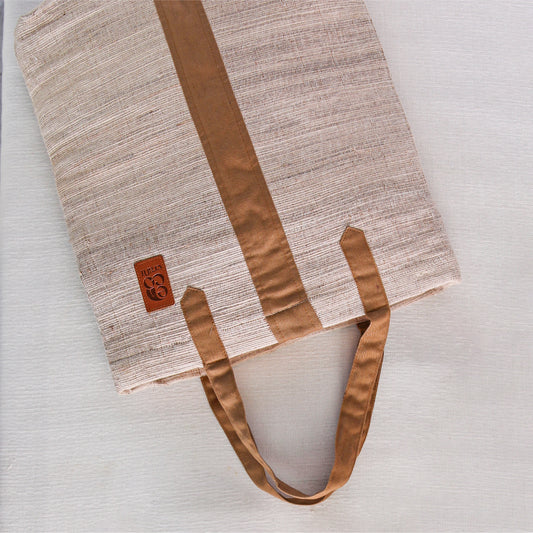 Banana Fiber Tote Bag (Long) – Eco-Friendly Handcrafted Carry Bag 8" x 14" x 4" - Habitt