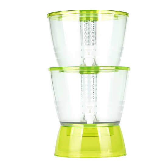 HOMIO Manual Water Dispenser –Single/Double-Layer Design, Easy-Press Drinking Tap for Home & Office - Habitt