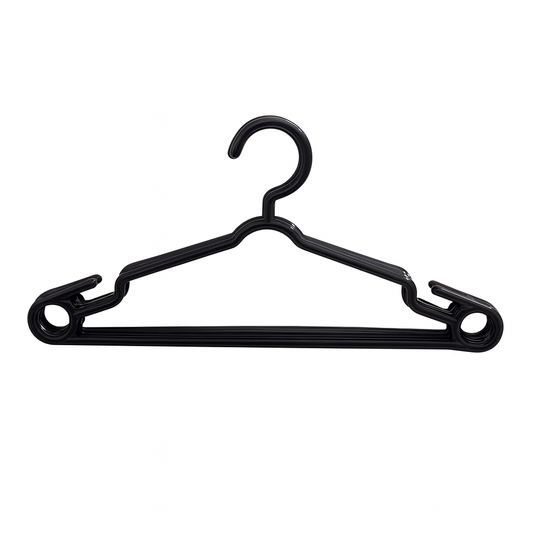 (PACK OF 6) Cloth Hangers – Durable Plastic Hangers - Habitt