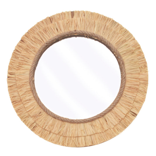 Round Mirror L Brown 7631-10 - Habitt