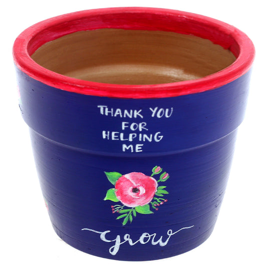 Pot with Plant and Grow Kit Rose Blue - Habitt
