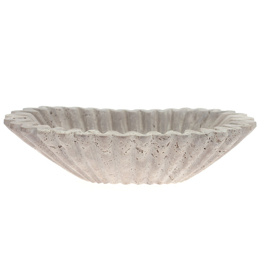 FLUTED BOWL 12X12X5(No Polish) - Habitt