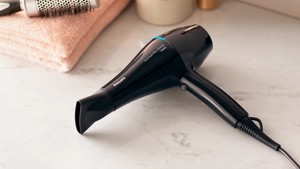 Philips BHD272/03 DryCare Pro Hair Dryer | 2100W Ionic Professional Hairdryer for Fast, Smooth Drying - Habitt
