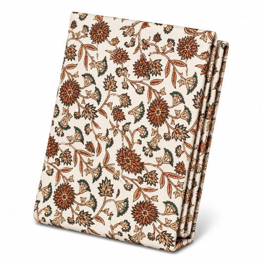 Golden Green Double Quilt Cover (90 × 96 inches)