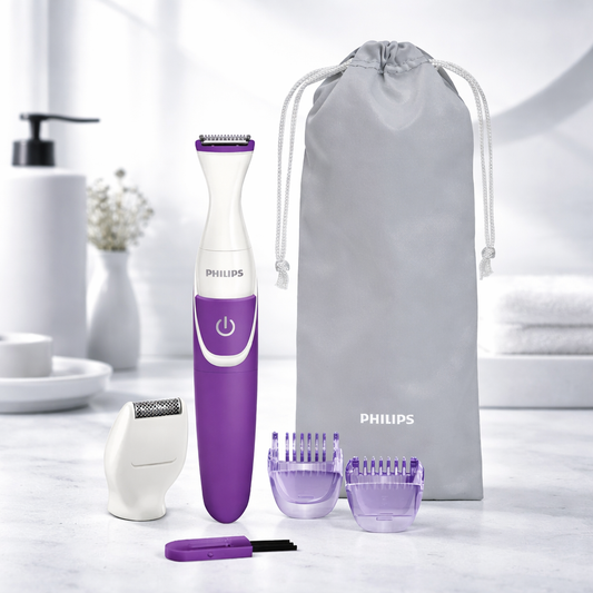 Philips BRT383/15 2000 Series Bikini Trimmer | Wet & Dry Cordless Trimmer with Rounded Edges - Habitt